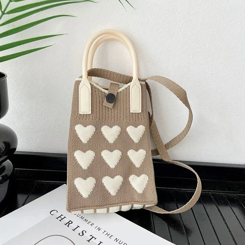 Love Mini Knit Shoulder Crossbody Bag - Bella Enchanté